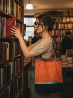 ETCETERA - Ooo Tote - Narangi Cola Brown Tote Bag