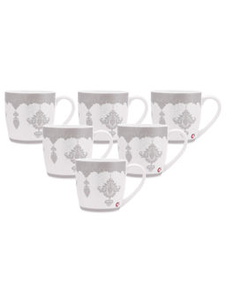 CLAY CRAFT - Fine Ceramic Coffee & Tea Mugs, 220ml, Set of 6