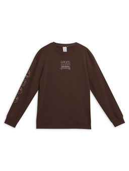 Puma - X Tmnt Graphic Crew Boy Brown Sweatshirt