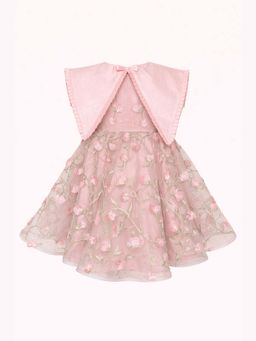 ZABELLA - Pink Organza Floral Dress