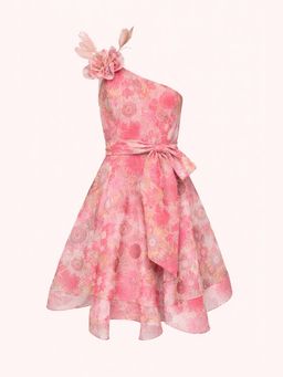 ZABELLA - Pink Tulle Floral Dress