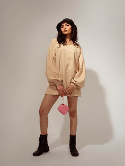 FREO - Beige Chic Dress