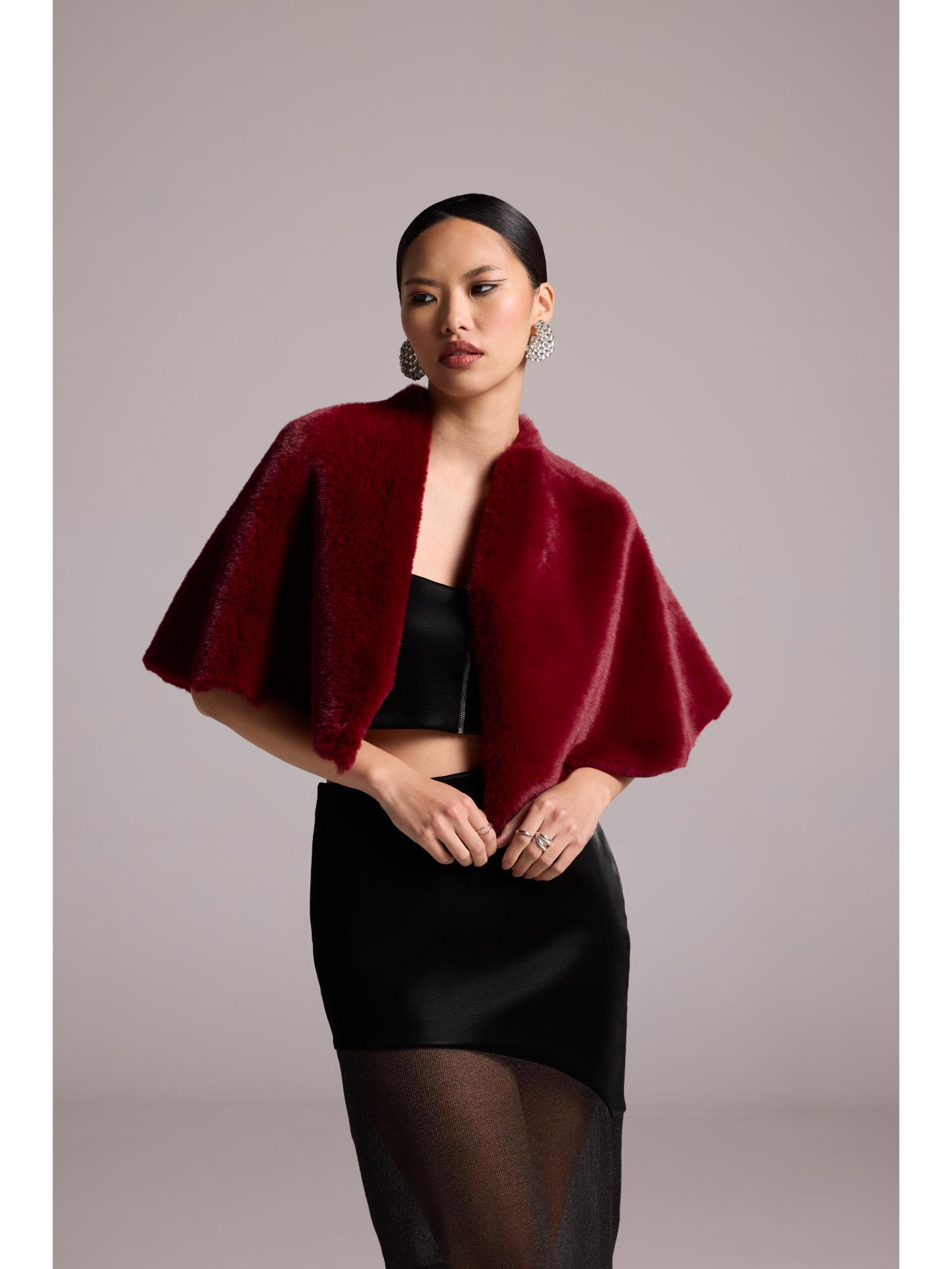 Red Cherry Fur Cape-picture-41