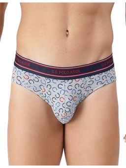 U.S. POLO ASSN. - Men Light Grey I615 Natural Cotton Briefs