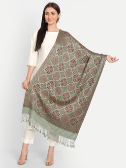 HK colours of fashion - Self Design Wool Stole