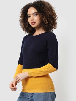 Campus Sutra - Womens Colour-blocked Sweater