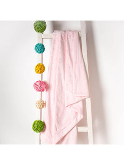 Kicks and Crawl - Pink Baby Blanket