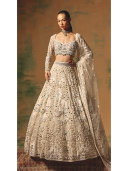 Basanti Kapde aur Koffee - Ivory The Song of Sienna Lehenga with Blouse and Dupatta