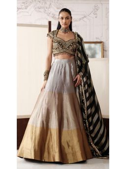 Basanti Kapde aur Koffee - Black The Royal Ombre Lehenga with Blouse and Dupatta
