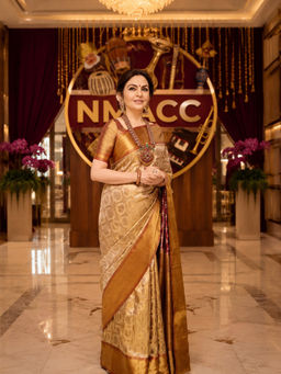 Zal from Benaras - Antique Gold Pure Silk Tanchui Kanjeevaram Handloom Saree with Unstitched Blouse