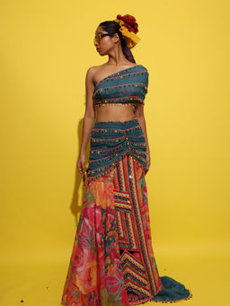 Rishi & Vibhuti - Dillagi Blue Lehenga With Blouse