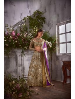 SHIAN - Green Gota Lehenga with Blouse and Dupatta
