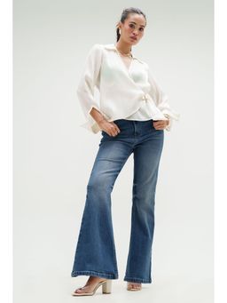 FREAKINS - Azure Sky Bootcut Jeans