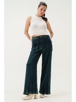 FREAKINS - Great Peacock Retro Flare Jeans