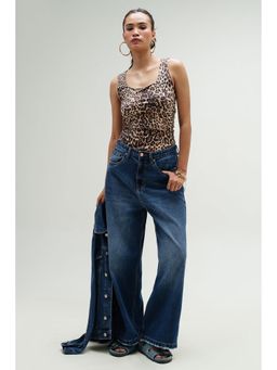 FREAKINS - Blue Topaz Wide Fit Jeans