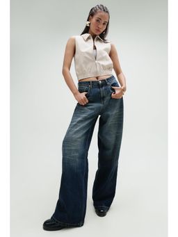FREAKINS - Astral Wave Super Wide Flare Jeans