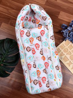 Moms Home - Organic Cotton Baby Muslin Sleeping Cum Carrying Nest Bag