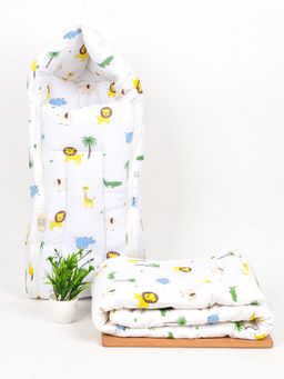 Moms Home - Organic Cotton Baby Ac Quilt with Sleeping Bag Lion