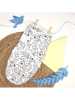 Kicks and Crawl - White Milk Time Ready Swaddle