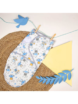 Kicks and Crawl - Multi-Color Monkey Madness Ready Swaddle