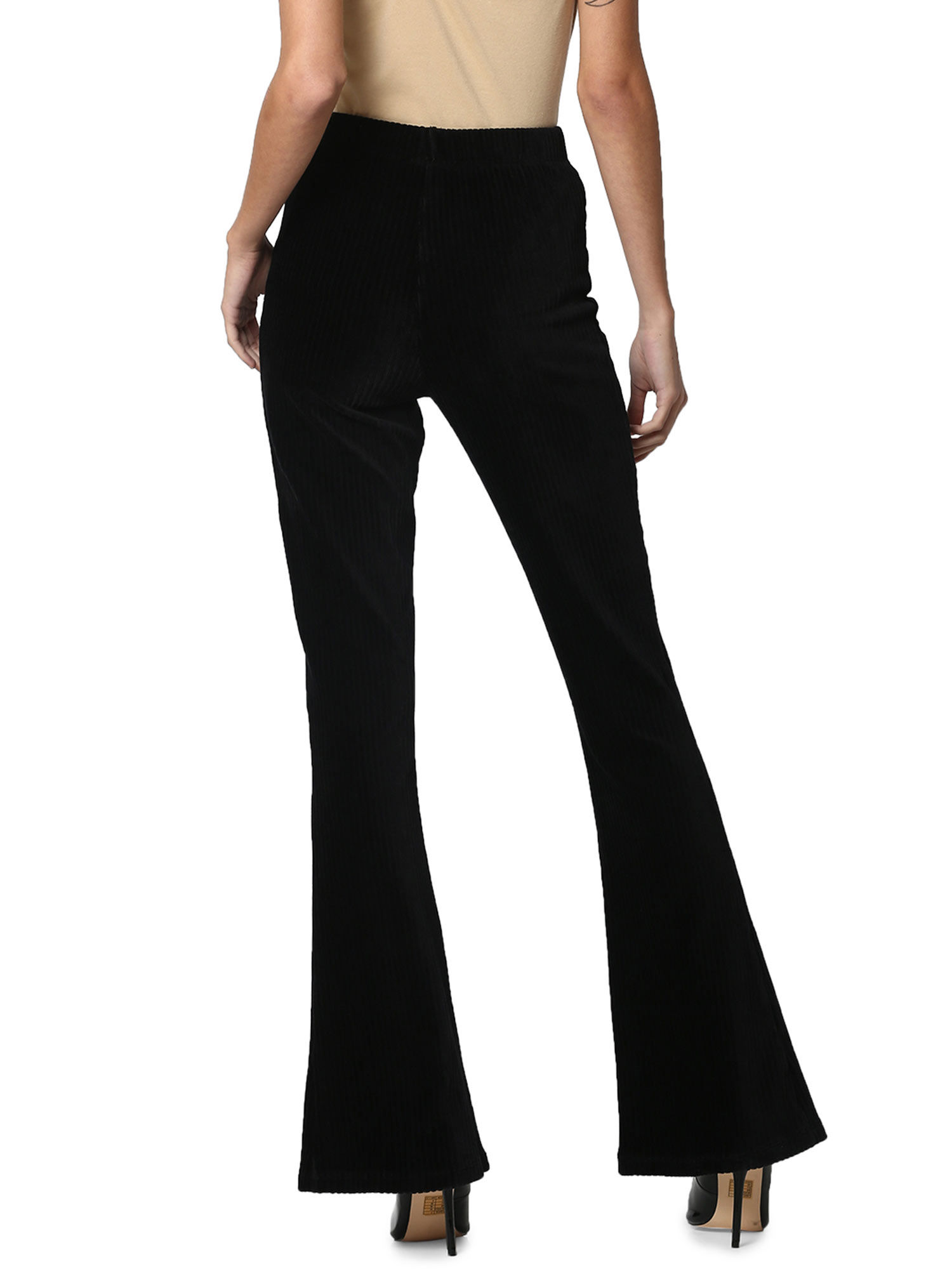 Buy ONLY Black Flared Pant Online 