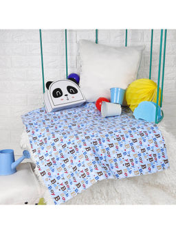 Kicks and Crawl - Blue Baby Boy Waterproof Bed Sheet