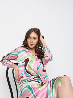 VERO MODA - Women Printed Multicolor Casual Shirt