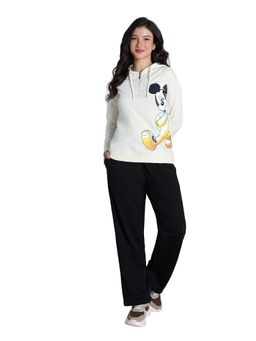 Zivame - Women Mickey Mouse Black Beauty Sweatshirt and Trackpant