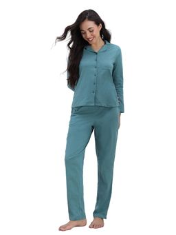 Zivame - Women Knit Cotton Aquifer Shirt and Pyjama