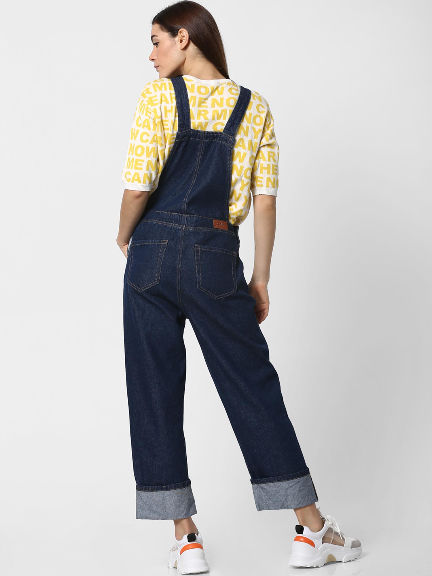 ONLY Navy Blue Denim Dungaree Online 