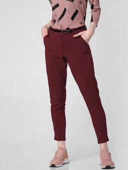 VERO MODA - Maroon Kate Nw Pant