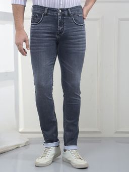 CRIMSOUNE CLUB - Men Grey Jeans