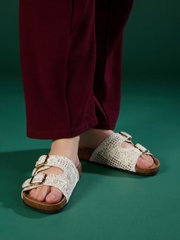 Inc.5 - Women Off White Casual Sandals