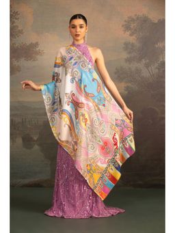 Modarta By Kamakshi - Women Printed Multi-Color Shawl with Kalamkari Design