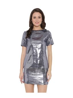 ASHTAG - Grey Embellished Sequin Top