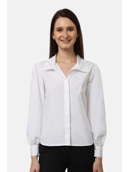ASHTAG - Bling Sleeved White Shirt