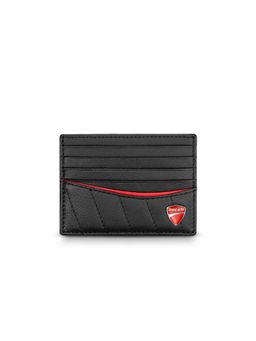 Ducati - Enzo Black Genuine Leather Card Case for Men