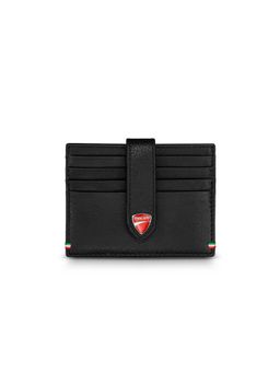 Ducati - Sicuro Black Genuine Leather Card Holder for Men