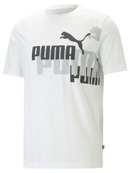 Puma - Essentials Logo Power Mens White T-Shirt