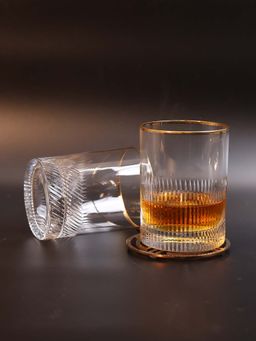 Smokey Cocktail - Timeless Whiskey Crystal Glass (Pack of 2)