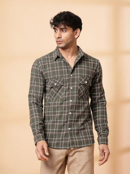 RIGO - Men Green Checks Shirt