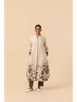 Naseebo - Ink Monochrome Linen Premium Kurta and Pant