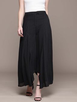 Ritu Kumar - Black Full Length Solid Pant