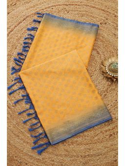 Soch - Women Mustard Poly Silk Woven Dupatta