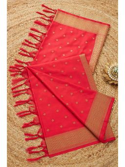 Soch - Women Red Poly Silk Woven Dupatta