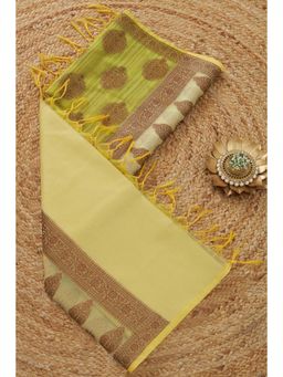Soch - Women Green Chanderi Woven Dupatta