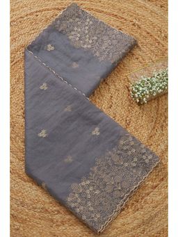 Soch - Women Grey Organza Embroidered Dupatta