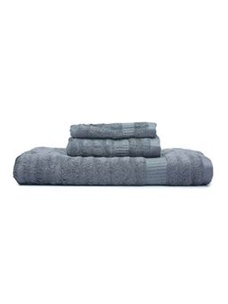 Mush - Bamboo Bath, Hand, Face Towels - Ultra Soft, Absorbent & Eco Friendly Set of 3 (Space Grey)
