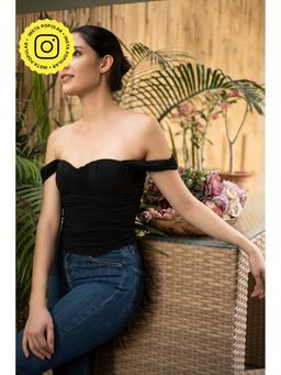 IT GIRL - Black Swan Top-Black
