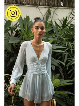 IT GIRL - Meet Cute Dress-Blue
